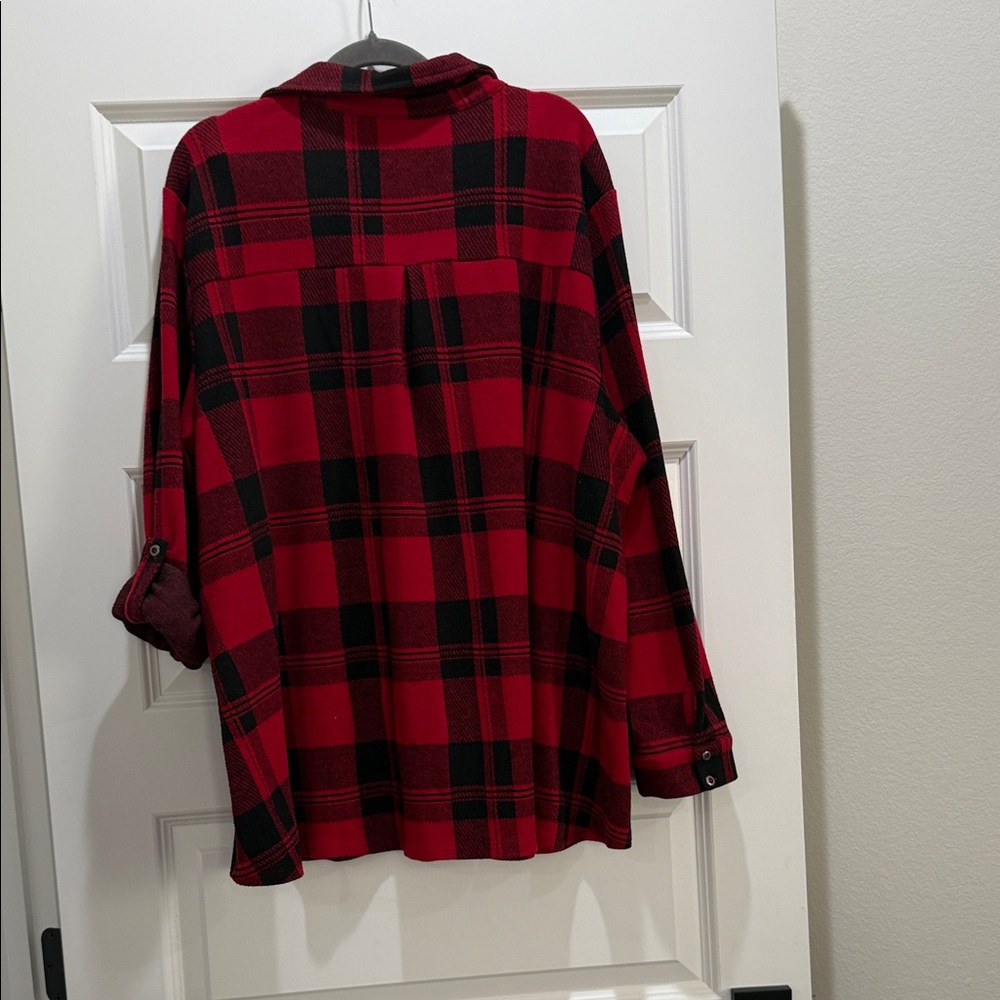 Soft Surroundings Buffalo check Plaid tunic- super cozy! - Picture 6 of 7